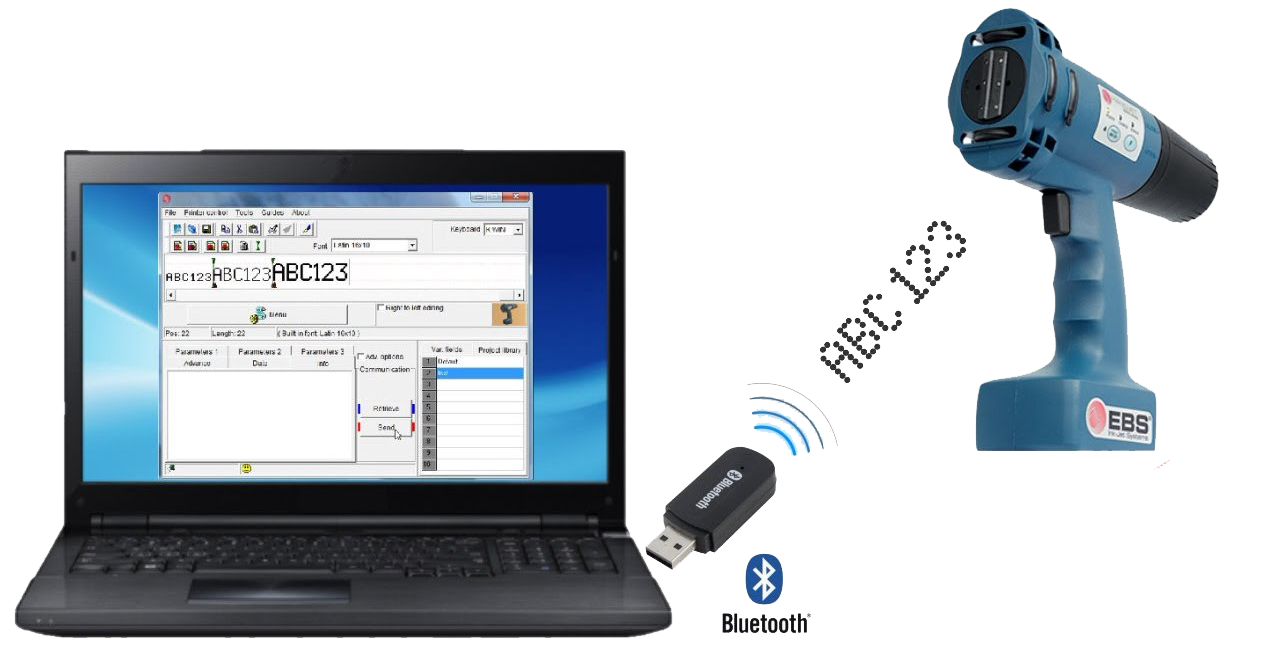 EBS250手持喷码机 图1